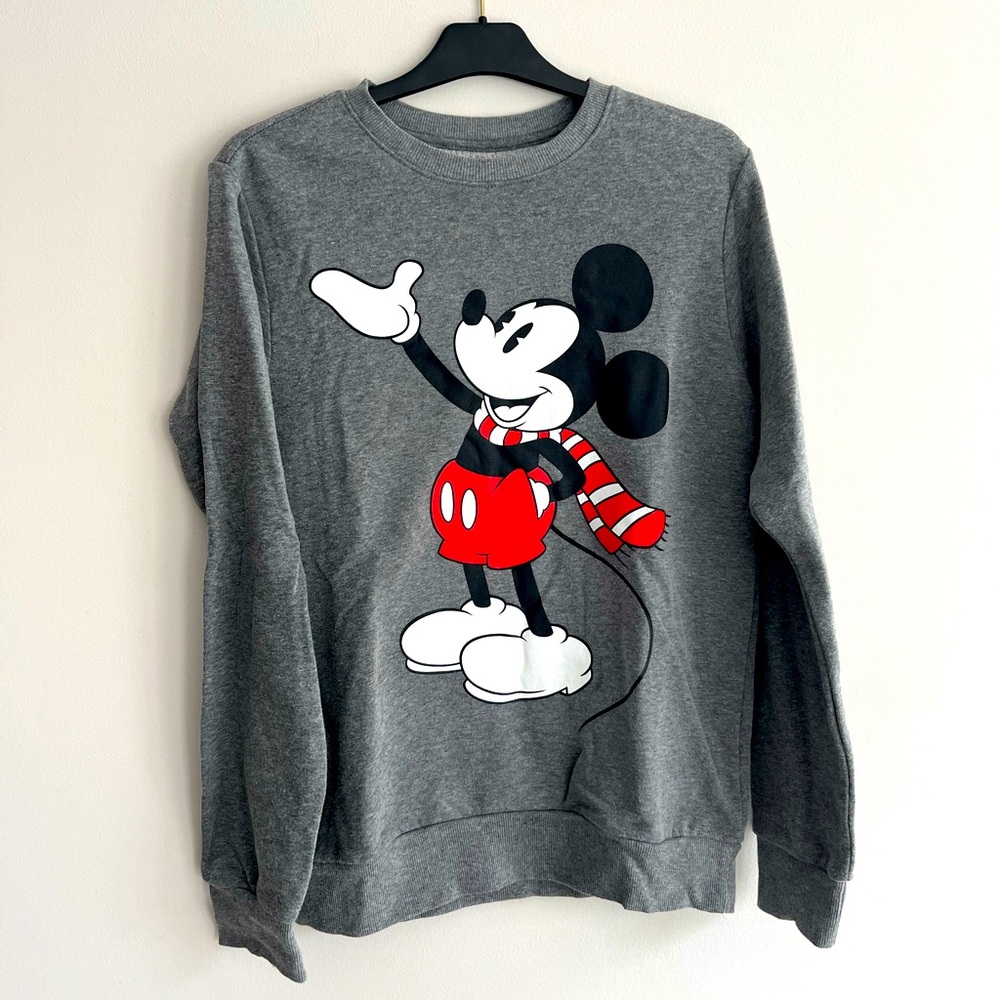 Disney Mickey Mouse Gray Sweatshirt Small